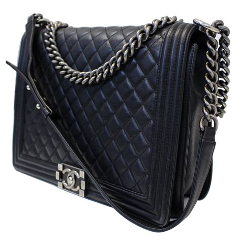 white chanel shoulder bag black logo|chanel calfskin leather shoulder bags.